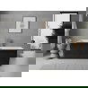 Mexen Nila vrijstaand geribd bad 170 x 75 cm, wit/zwart, overloop gun grijs geborsteld - 52841708075-66