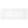 Mexen Tava freistehende gerippte Badewanne 170 x 75 cm, weiß, Überlauf weiß - 52851707500-20