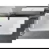 Mexen Tava freistehende geriffelte Badewanne 170 x 75 cm, weiß/schwarz, schwarzer Überlauf - 52851707575-70