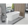 Mexen Yara freistehende geriffelte Badewanne 170 x 75 cm, weiß, weißer Überlauf - 52861707500-20