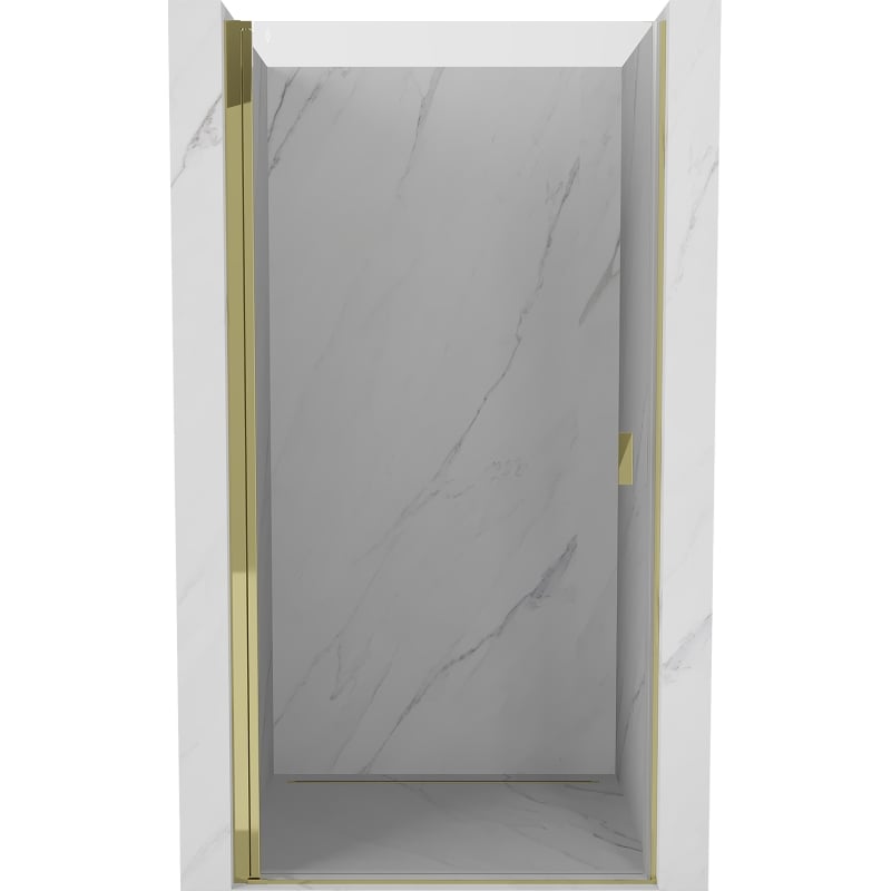 Mexen Mist-B hinged duššiuks 75 cm, läbipaistev, kuldne - 8A2-075-000-50-00
