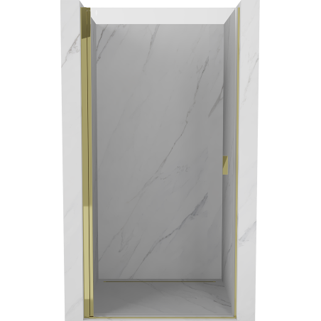 Mexen Mist-B hinged duššiuks 75 cm, läbipaistev, kuldne - 8A2-075-000-50-00