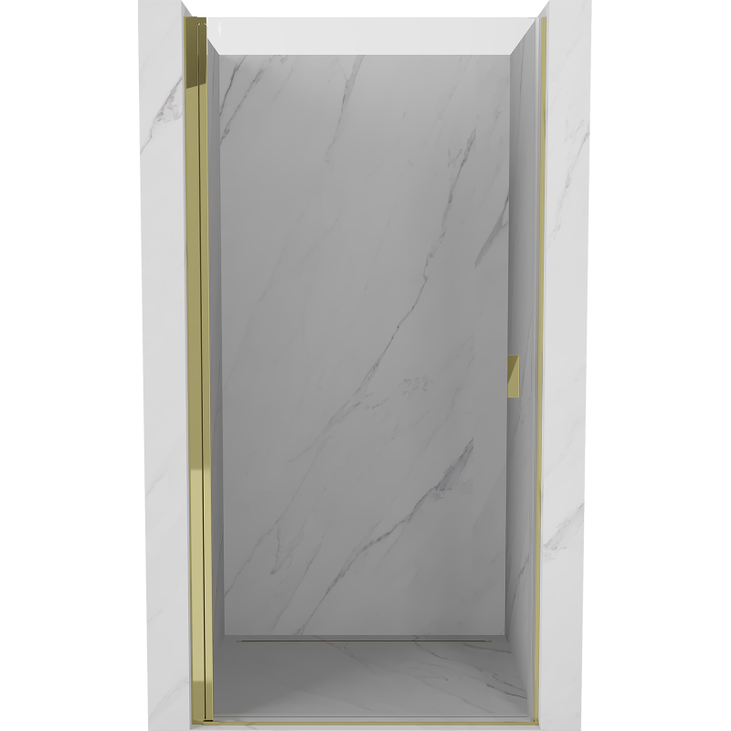 Mexen Mist-B 100 cm Pivot Shower Door, Transparent, Gold - 8A2-100-000-50-00