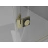 Mexen Mist-F folding left shower cabin 70 x 95 cm, transparent, brushed gold - 8A6T-070-095-55-00-L
