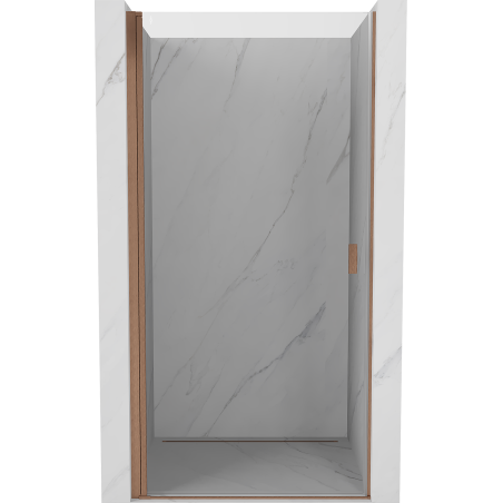 Mexen Mist-B Duschdrehtür 75 cm, transparent, gebürstetes Kupfer - 8A2-075-000-65-00