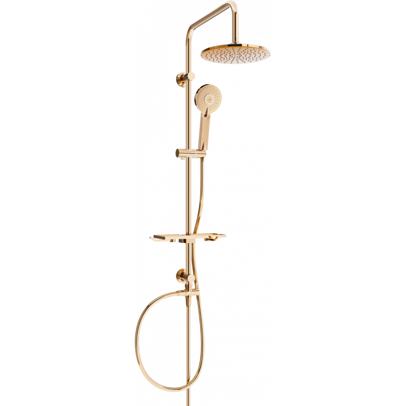 Mexen T40 shower column, rose gold - 798404093-60