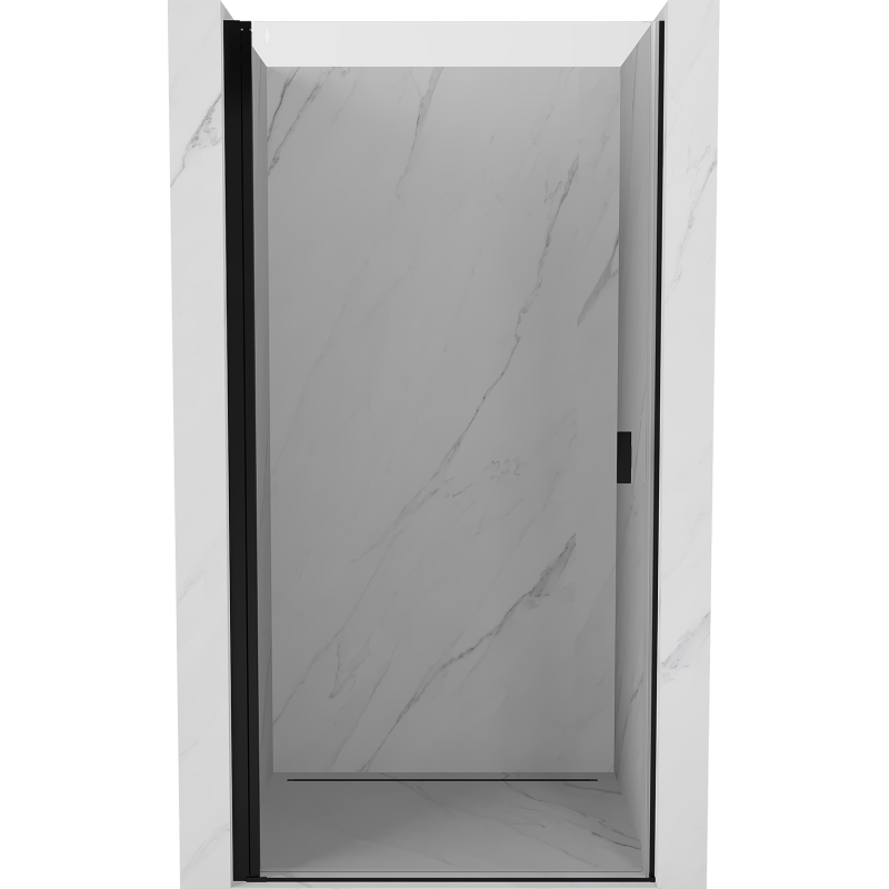 Mexen Mist-B drzwi prysznicowe uchylne 75 cm, transparent, czarne - 8A2-075-000-70-00