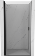 Mexen Mist-B scharnierende douchedeur 75 cm, transparant, zwart - 8A2-075-000-70-00