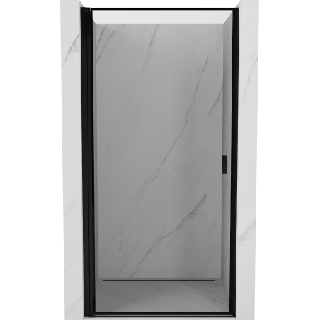Mexen Mist-B left hinged shower door 70 cm, black frame, black - 8A2-070-000-70-70-L