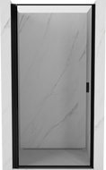 Mexen Mist-B Duschdrehür links 70 cm, schwarzer Rahmen, schwarz - 8A2-070-000-70-70-L