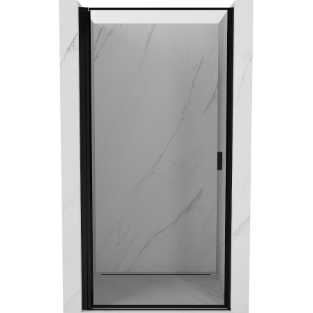 Mexen Mist-B porta doccia a battente sinistra 90 cm, cornice nera, nera - 8A2-090-000-70-70-L