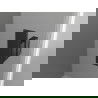 Mexen Mist-B Duschschwenktür links 70 cm, schwarzes Gitter, schwarz - 8A2-070-000-70-77-L