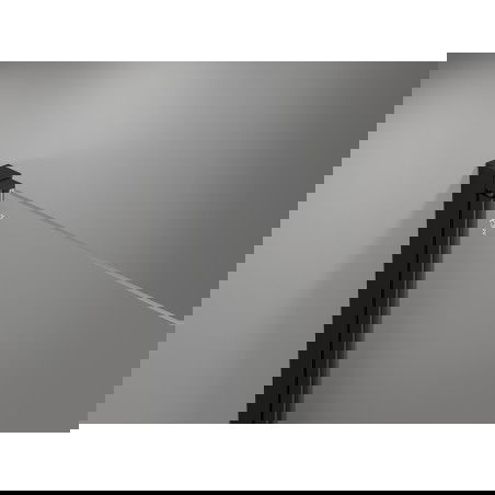 Mexen Mist-B porta doccia a battente sinistra 80 cm, griglia nera, nero - 8A2-080-000-70-77-L