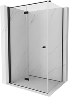 Mexen Mist-F T faltbare Duschkabine links 90 x 70 cm, transparent, schwarz - 8A6T-090-070-70-00-L