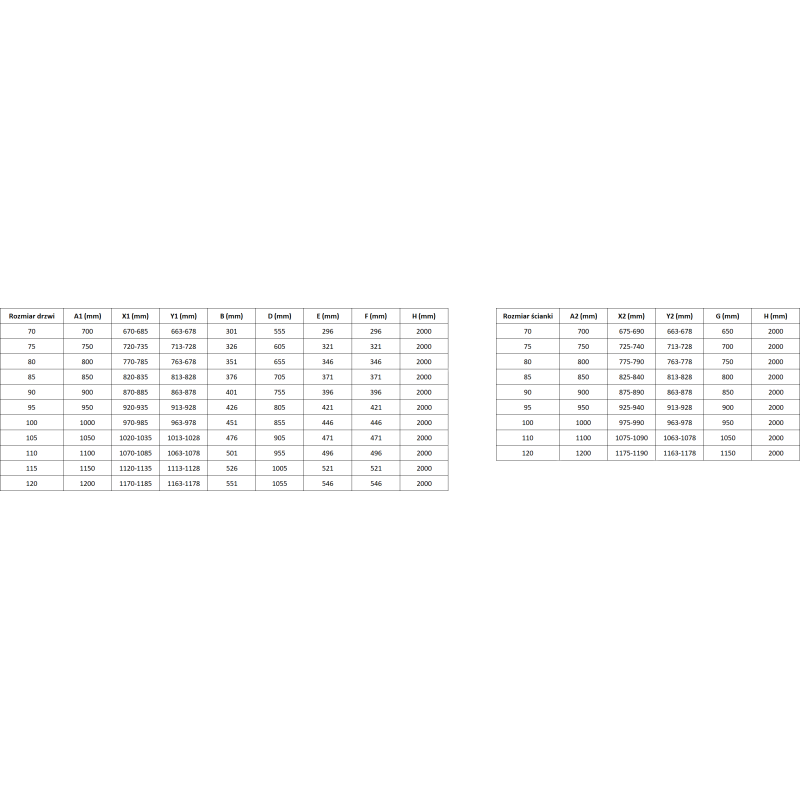 Mexen Mist-F opvouwbare douchecabine links 115 x 80 cm, transparant, zwart - 8A6T-115-080-70-00-L