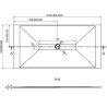 Mexen Toro rechteckige Duschtasse SMC 200 x 70 cm, weiß - 43107020