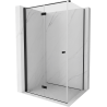 Mexen Mist-F T Duschkabine faltbar links 115 x 120 cm, transparent, schwarz - 8A6T-115-120-70-00-L