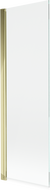 Mexen Mist zaslon za kad 1-krilni 70 x 150 cm, prozoren, zlati - 8A9-070-001-50-00