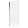 Mexen Mist 1-siivinen suihkuseinämä 80 x 150 cm, läpinäkyvä, kultainen - 8A9-080-001-50-00