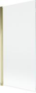 Mexen Mist enving för badkar 1-del 90 x 150 cm, transparent, guld - 8A9-090-001-50-00