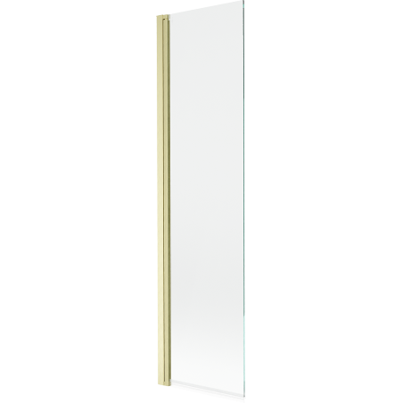 Mexen Mist 1-panel Shower Screen 50 x 150 cm, Transparent, Brushed Gold - 8A9-050-001-55-00