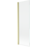 Mexen Mist Badewannenfaltwand 1-flügelig 60 x 150 cm, transparent, gold gebürstet - 8A9-060-001-55-00