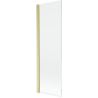 Mexen Mist douchewand 1-delig 60 x 150 cm, transparant, geborsteld goud - 8A9-060-001-55-00