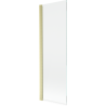 Mexen Mist 1-wing shower screen 70 x 150 cm, transparent, brushed gold - 8A9-070-001-55-00