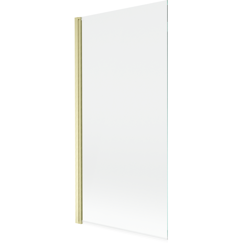 Mexen Mist duschskärm 1-panel 90 x 150 cm, transparent, borstad guld - 8A9-090-001-55-00