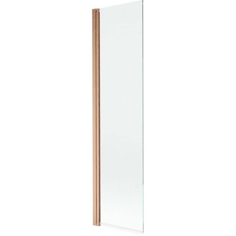 Mexen Mist 1-wing shower screen 50 x 150 cm, transparent, brushed copper - 8A9-050-001-65-00