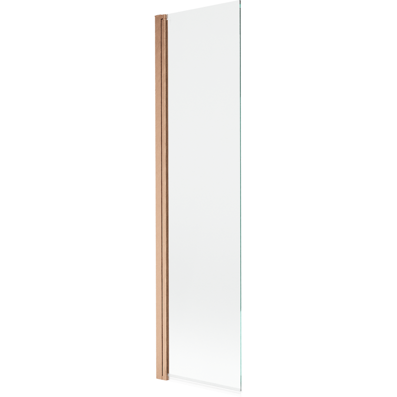 Mexen Mist Duschabtrennung 1-flügelig 50 x 150 cm, transparent, gebürstetes Kupfer - 8A9-050-001-65-00