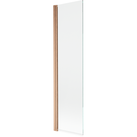Mexen Mist mampara de ducha de 1 hoja 50 x 150 cm, transparente, cobre cepillado - 8A9-050-001-65-00