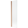 Mexen Mist Duschabtrennung 1-flügelig 50 x 150 cm, transparent, gebürstetes Kupfer - 8A9-050-001-65-00