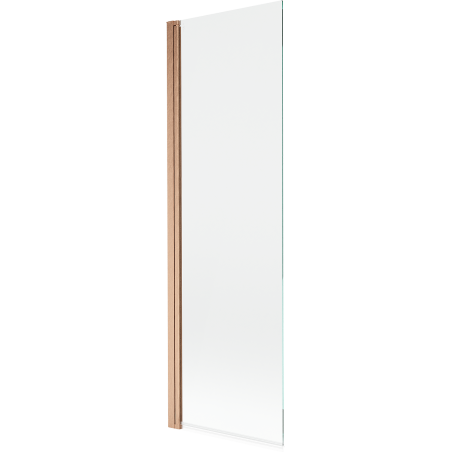Mexen Mist Badewannenwand 1-flügelig 60 x 150 cm, transparent, gebürstetes Kupfer - 8A9-060-001-65-00