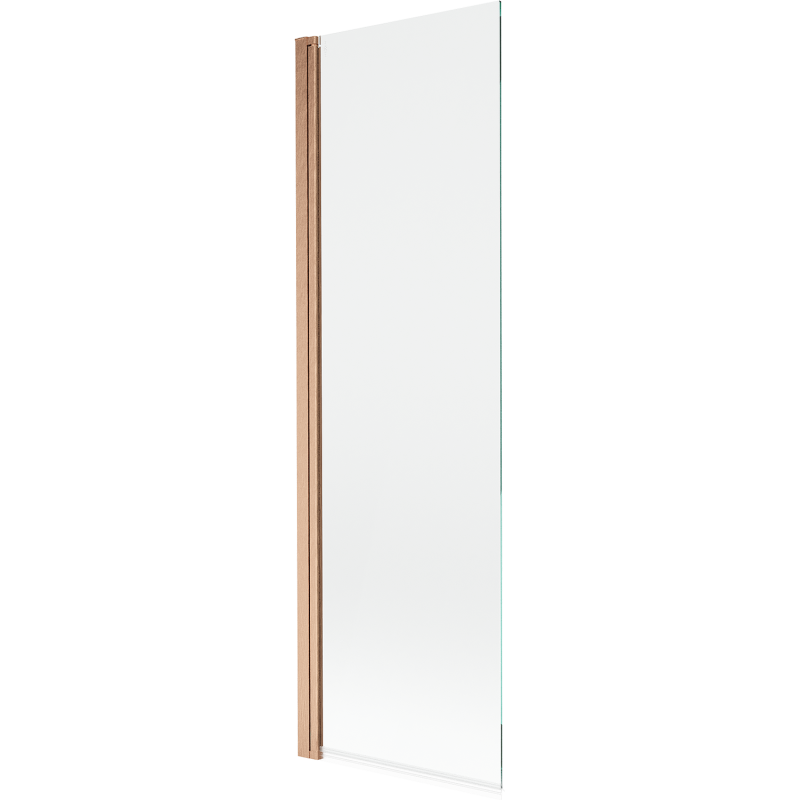 Mexen Mist Badewannenfaltwand 1-flügelig 70 x 150 cm, transparent, gebürstetes Kupfer - 8A9-070-001-65-00