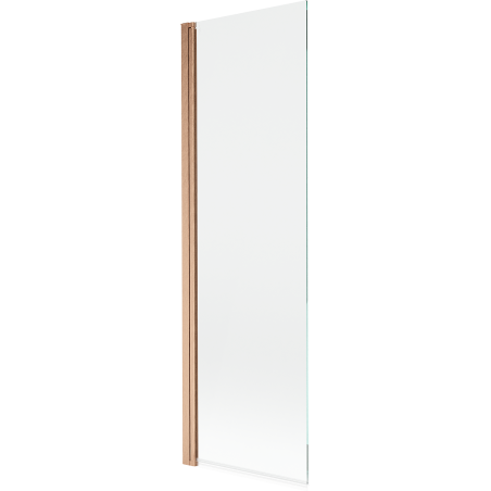 Mexen Mist Badewannenfaltwand 1-flügelig 70 x 150 cm, transparent, gebürstetes Kupfer - 8A9-070-001-65-00