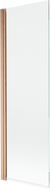 Mexen Mist 1-panel Shower Screen 70 x 150 cm, Transparent, Brushed Copper - 8A9-070-001-65-00