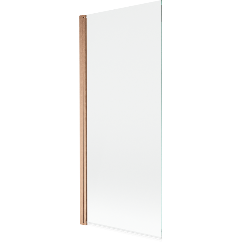 Paroi de baignoire Mexen Mist 1 volet 80 x 150 cm, transparent, cuivre brossé - 8A9-080-001-65-00