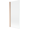 Mexen Mist 1-wing shower screen 80 x 150 cm, transparent, brushed copper - 8A9-080-001-65-00