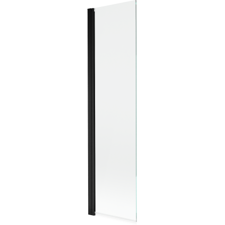 Mexen Mist 1-wing shower screen 50 x 150 cm, transparent, black - 8A9-050-001-70-00