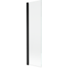 Mexen Mist Παραβάν μπάνιου 1 φύλλου 50 x 150 cm, διάφανο, μαύρο - 8A9-050-001-70-00