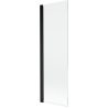 Mexen Mist douchewand 1-delig 70 x 150 cm, transparant, zwart - 8A9-070-001-70-00