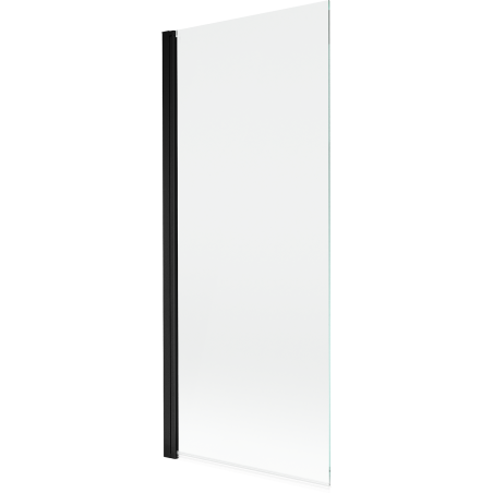 Mexen Mist badwand 1-deurs 80 x 150 cm, transparant, zwart - 8A9-080-001-70-00