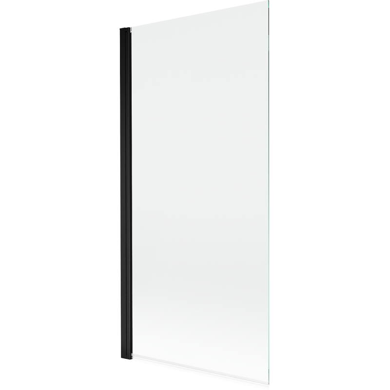Paroi de douche Mexen Mist 1 volet 90 x 150 cm, transparent, noir - 8A9-090-001-70-00