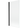 Mexen Mist douchewand 1-deurs 90 x 150 cm, transparant, zwart - 8A9-090-001-70-00