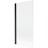 Mexen Mist Shower Screen 1-Wing 90 x 150 cm, Transparent, Black - 8A9-090-001-70-00