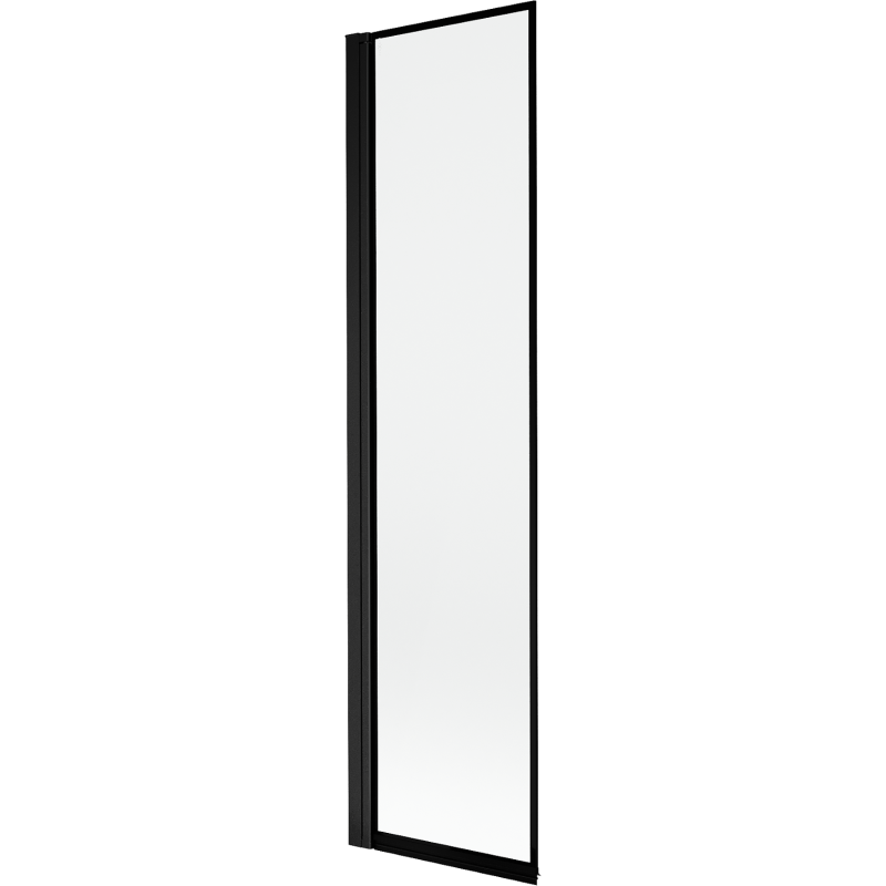Mexen Mist douchewand 1-delig links 50 x 150 cm, zwarte lijst, zwart - 8A9-050-001-70-70-L