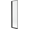 Mexen Mist parawan nawannowy 1-skrzydłowy lewy 50 x 150 cm, czarna ramka, czarny - 8A9-050-001-70-70-L