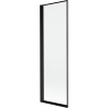 Mexen Mist parawan nawannowy 1-skrzydłowy lewy 60 x 150 cm, czarna ramka, czarny - 8A9-060-001-70-70-L