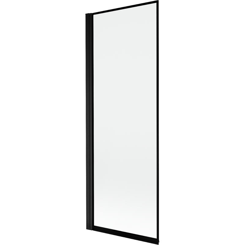 Mexen Mist parawan nawannowy 1-skrzydłowy lewy 70 x 150 cm, czarna ramka, czarny - 8A9-070-001-70-70-L